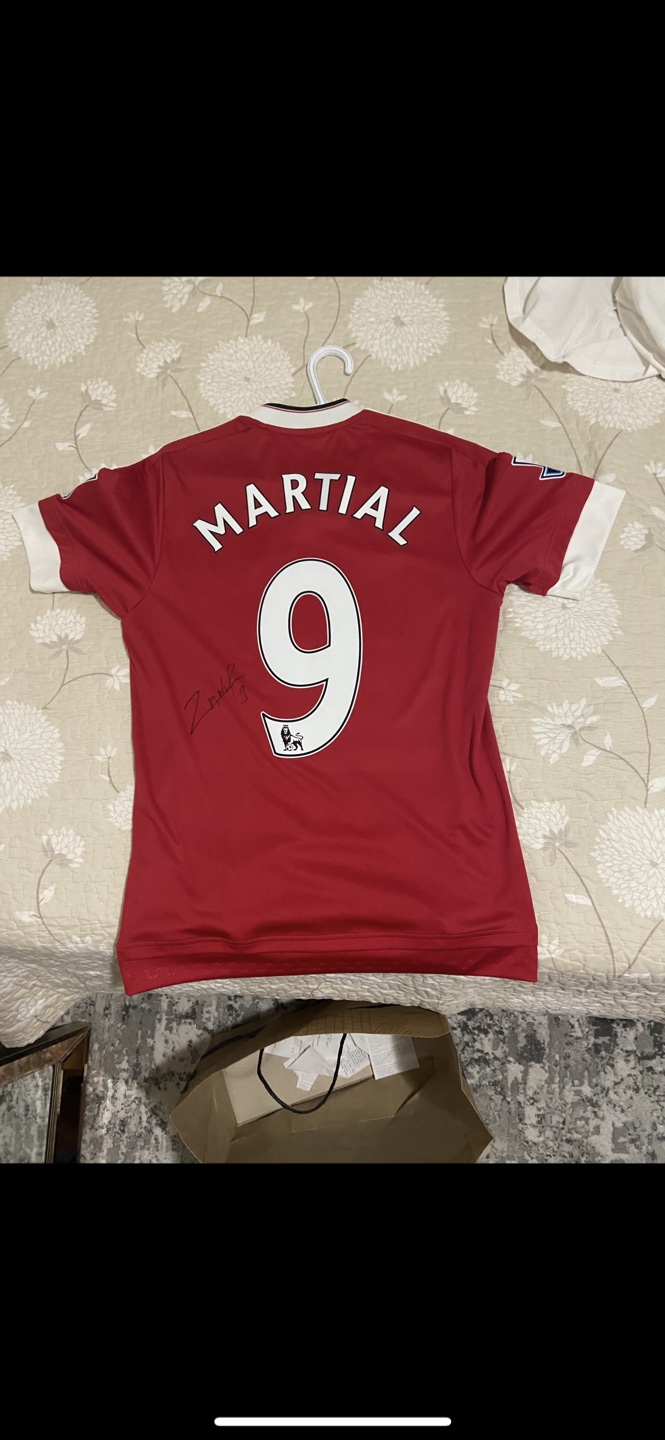 Signed Anthony Martial Manchester United Jersey