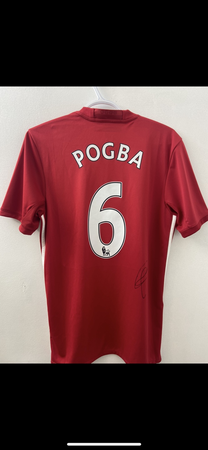 Signed Paul Pogba Manchester United Signed Jersey