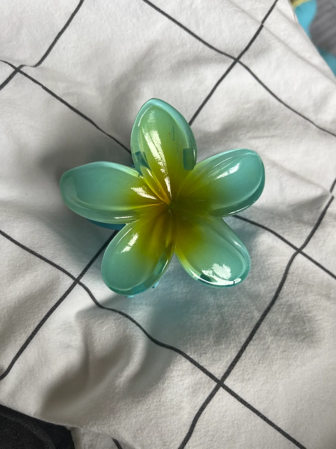 Plumeria Flower Hair Claw Clip thumbnail
