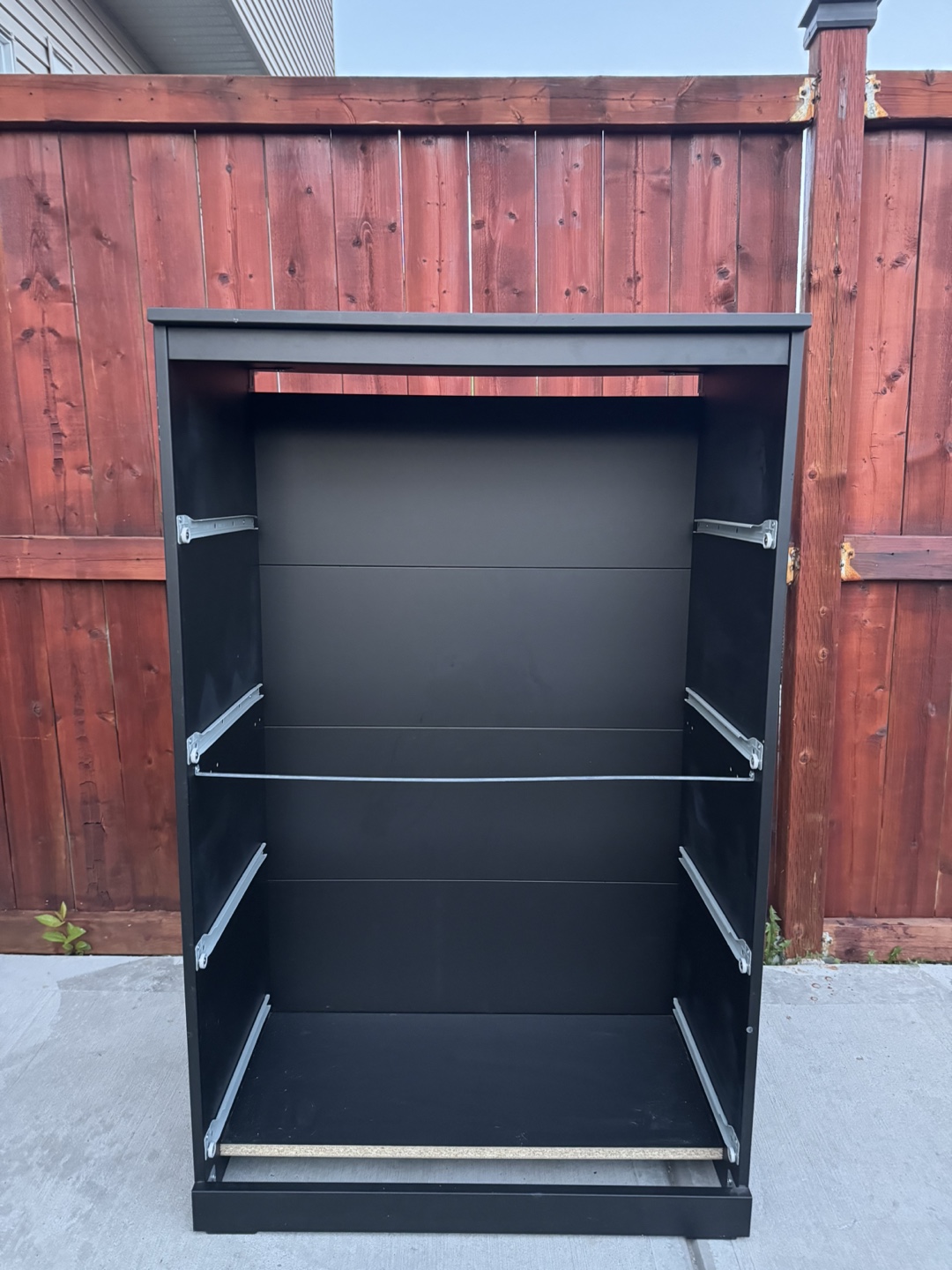 IKEA MALM 5-Drawer Chest - Black-Brown