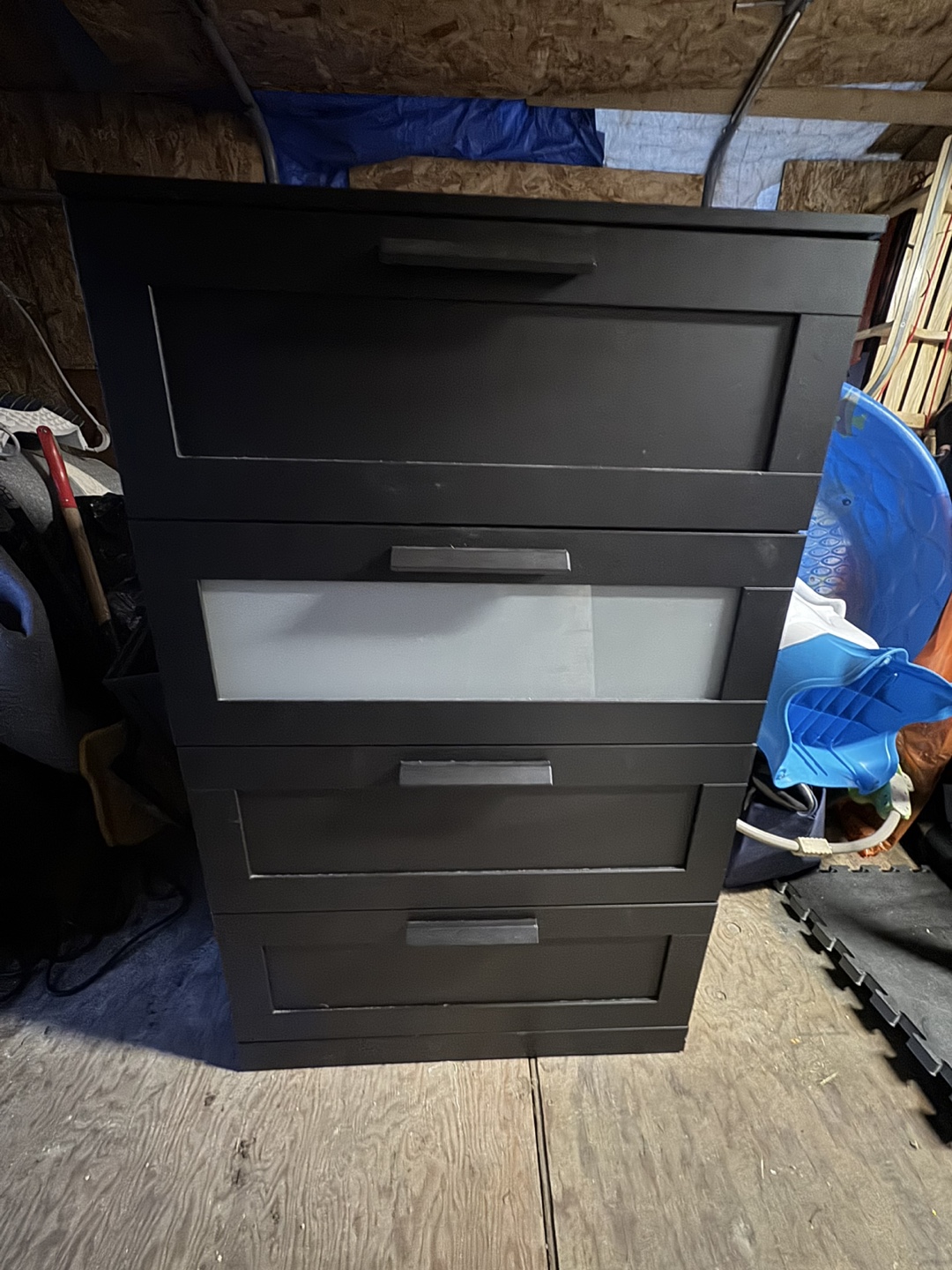 IKEA MALM 5-Drawer Chest - Black-Brown - photo 4