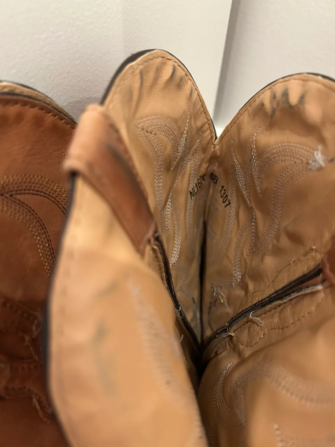 Women's Nocona Brown Leather Cowboy Boots image indicator(3)