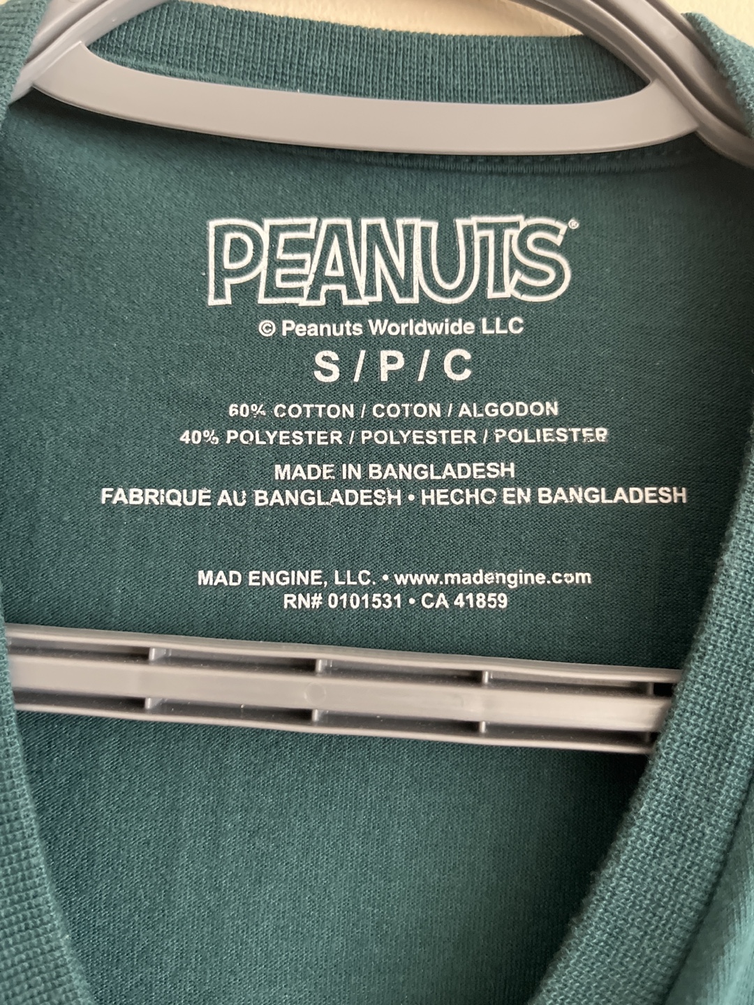 Peanuts Snoopy Teal T-Shirt - photo 3