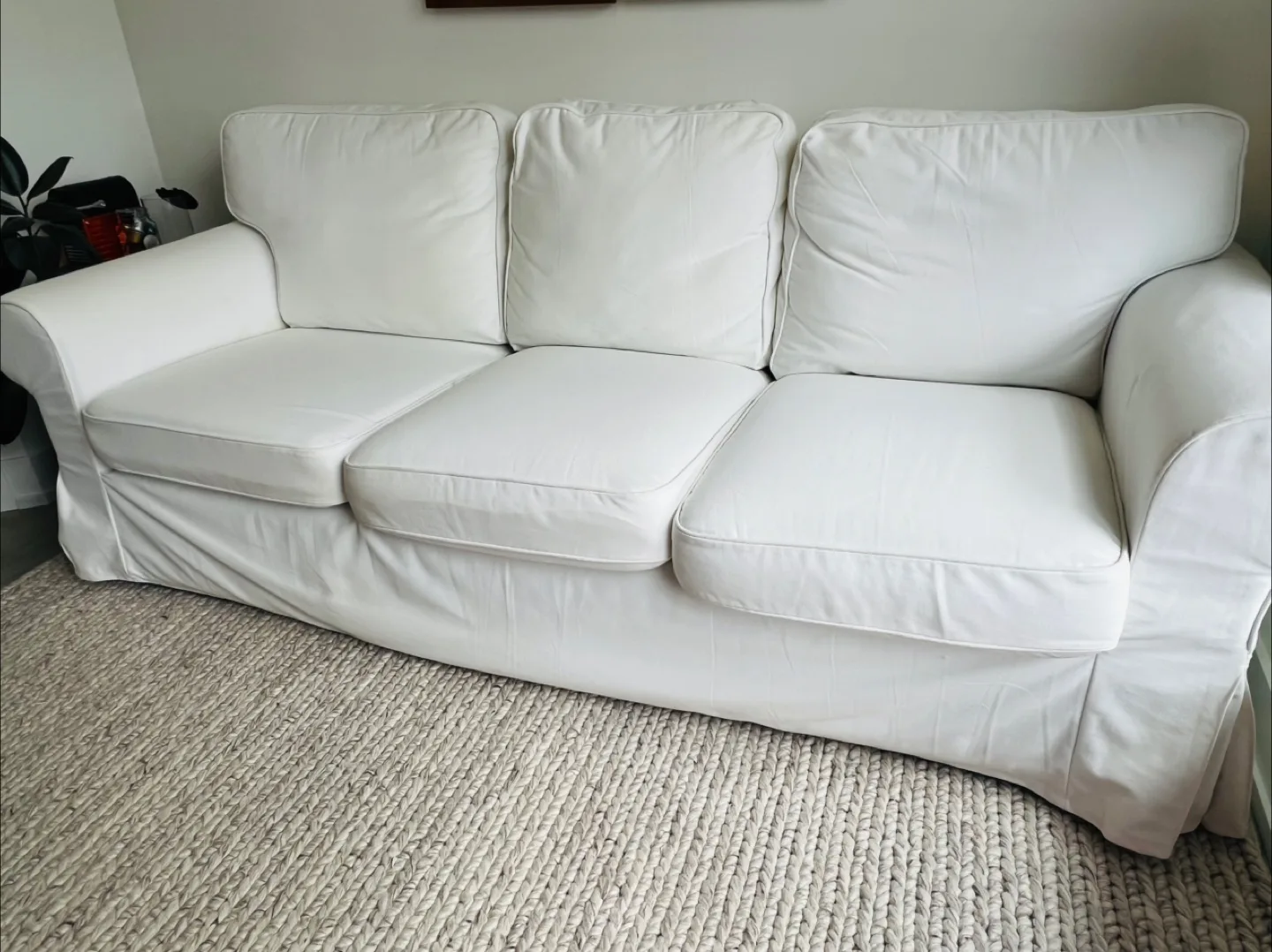 IKEA Ektorp 3-seat Sofa - White thumbnail