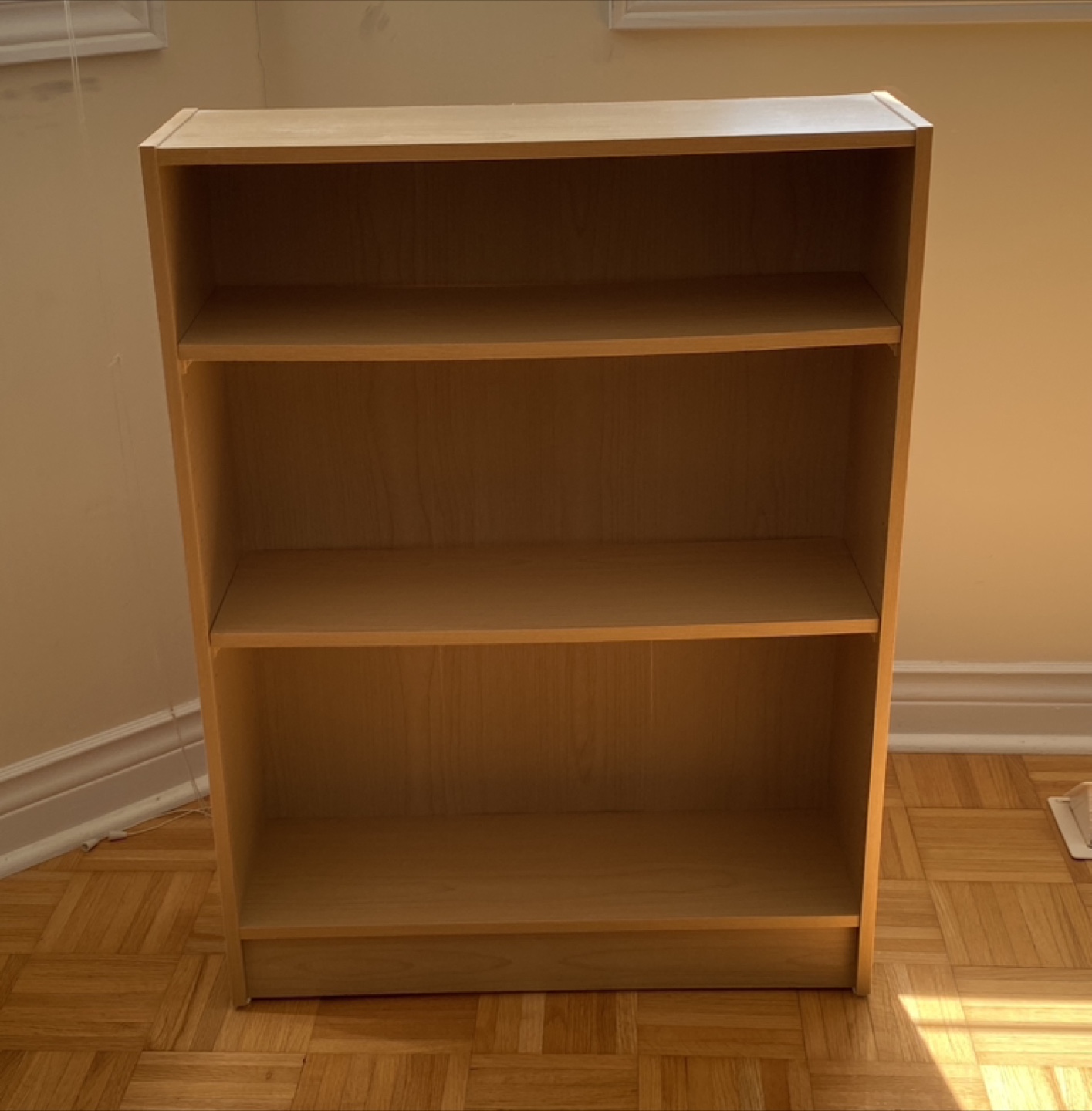 Three-shelf bookcase