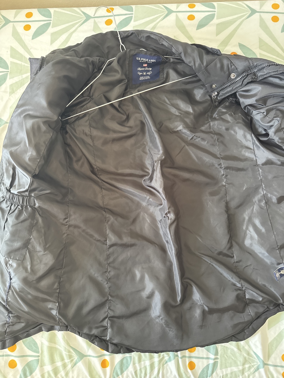 US Polo Assn. Women's Black Puffer Jacket - Size M - photo 2