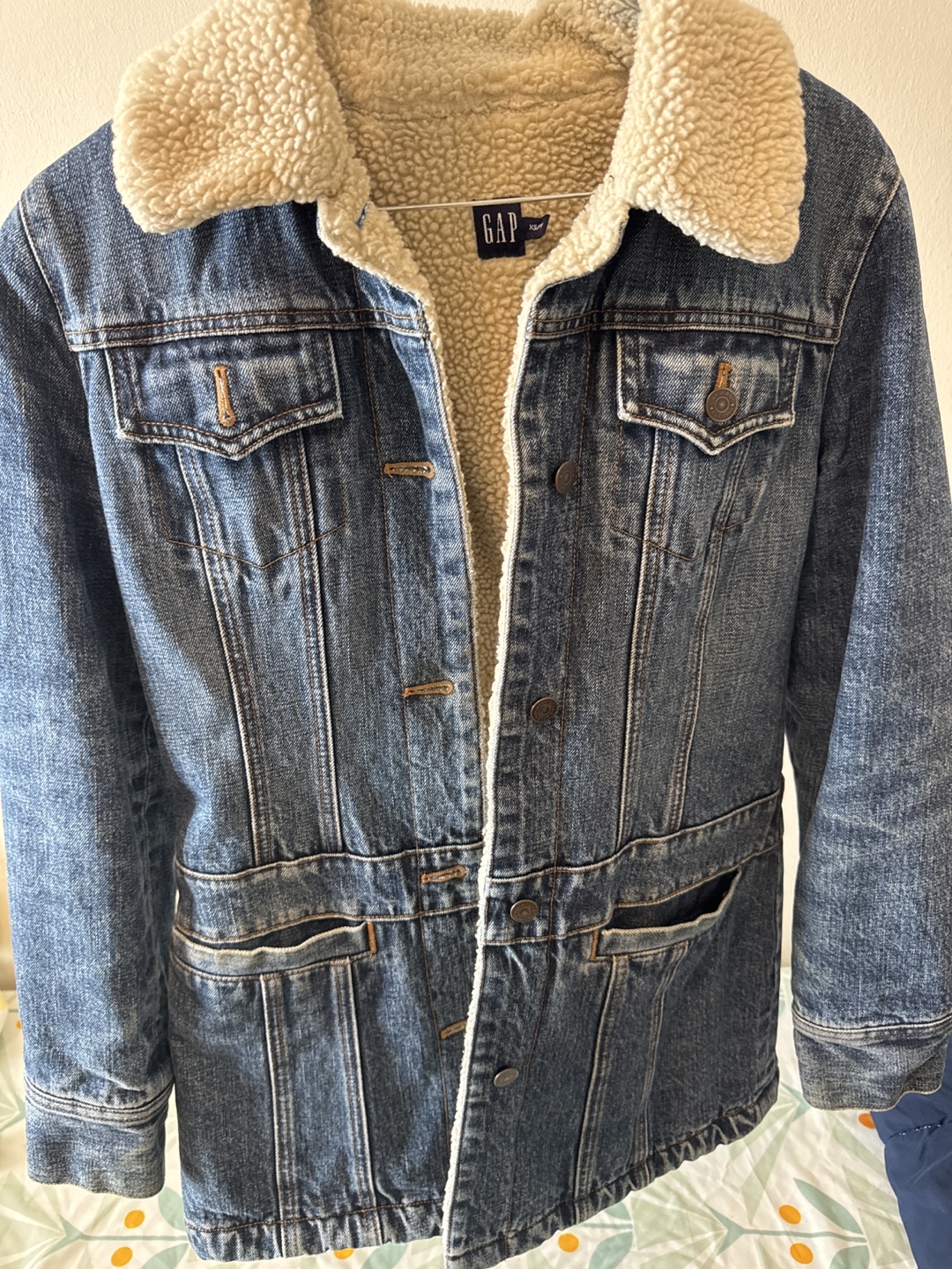 Gap Denim Jacket with Sherpa Lining - photo 3