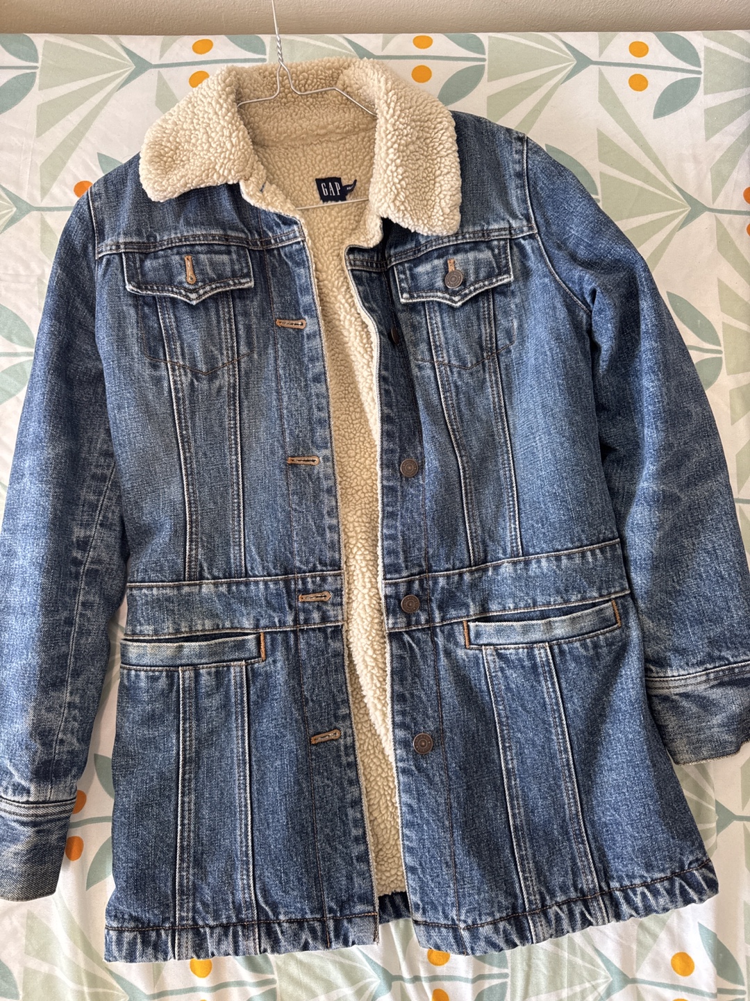 Gap Denim Jacket with Sherpa Lining