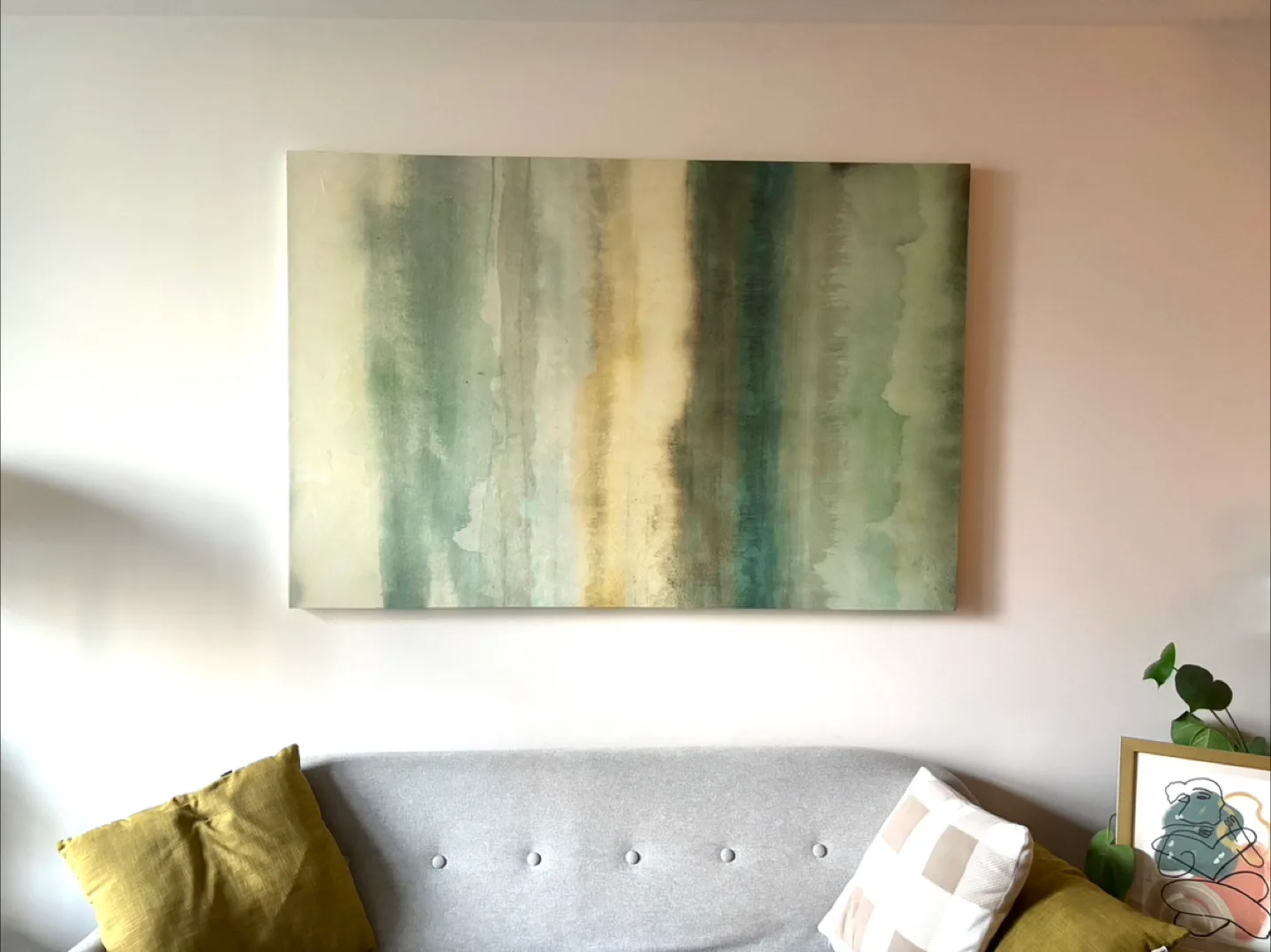 Large Textured Abstract Canvas Wall Art thumbnail