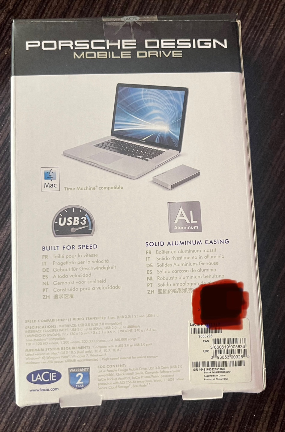 LaCie Porsche Design 1TB Mobile Drive - USB 3.0 - photo 2