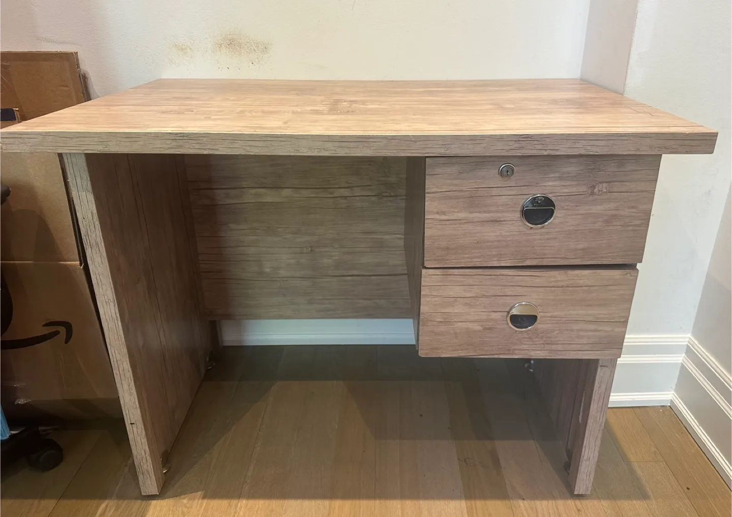 Wooden Desk with Two Drawers thumbnail