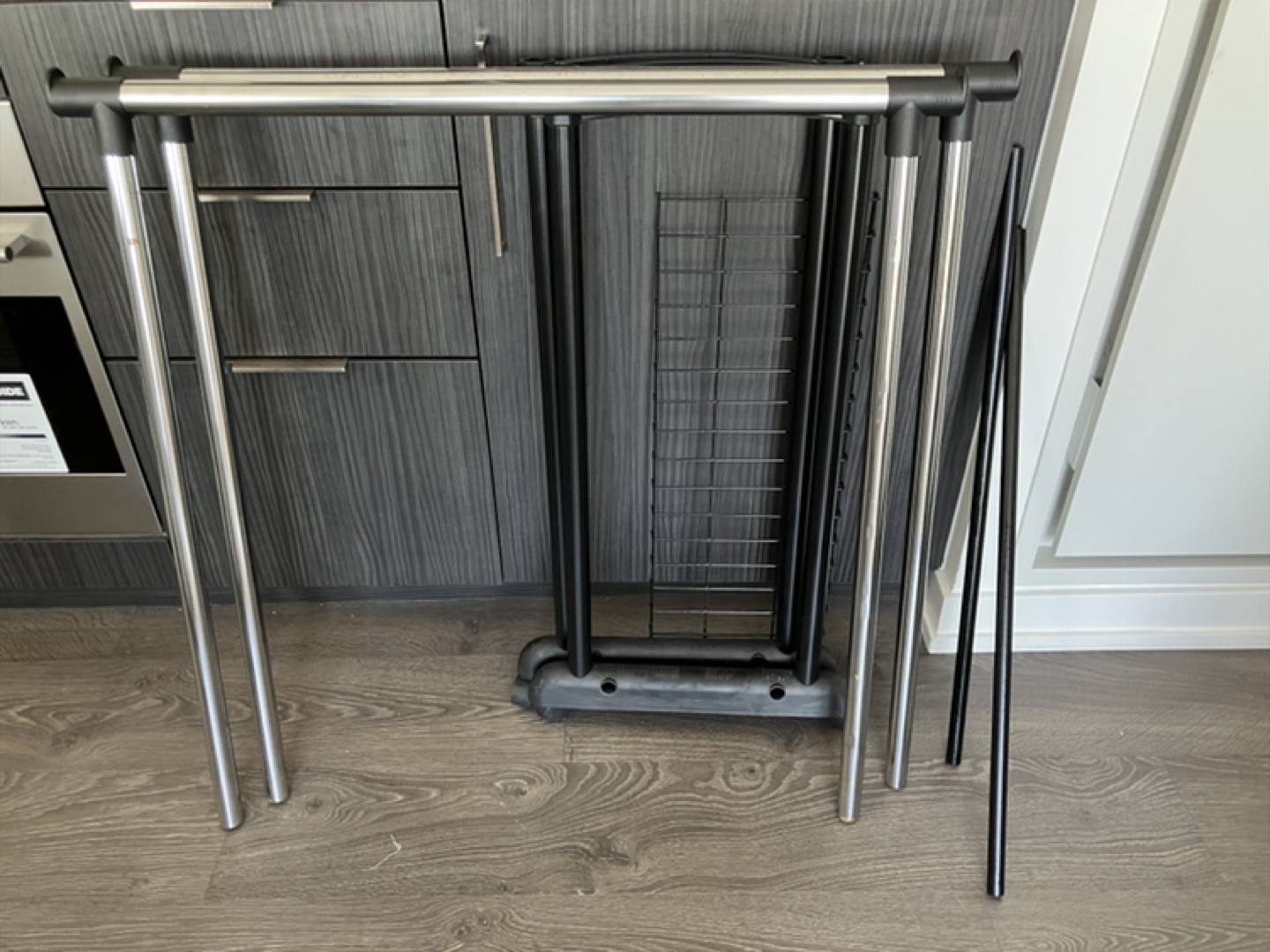 Double Clothing Rack with Shelf - photo 5