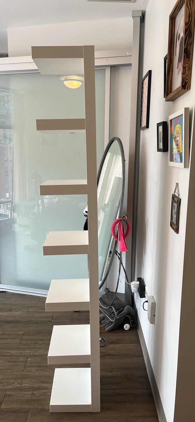 White 5-Shelf Ladder Bookshelf - photo 3