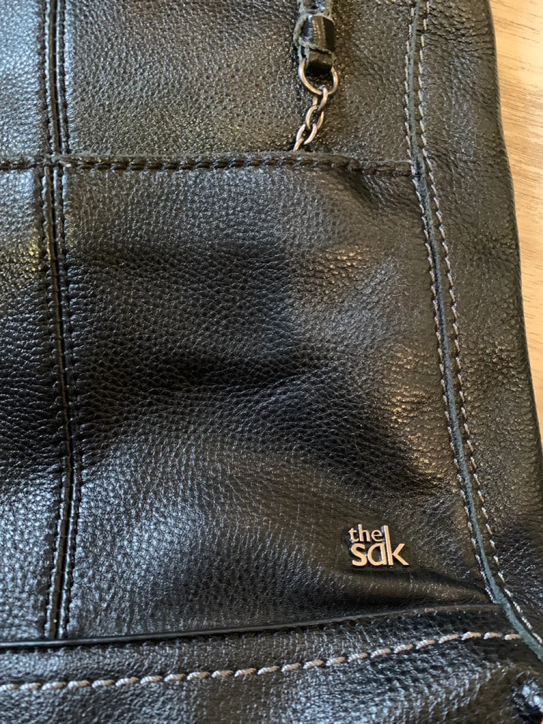 The Sak Iris Black Pebbled Leather Crossbody Bag 🏒 image indicator(2)