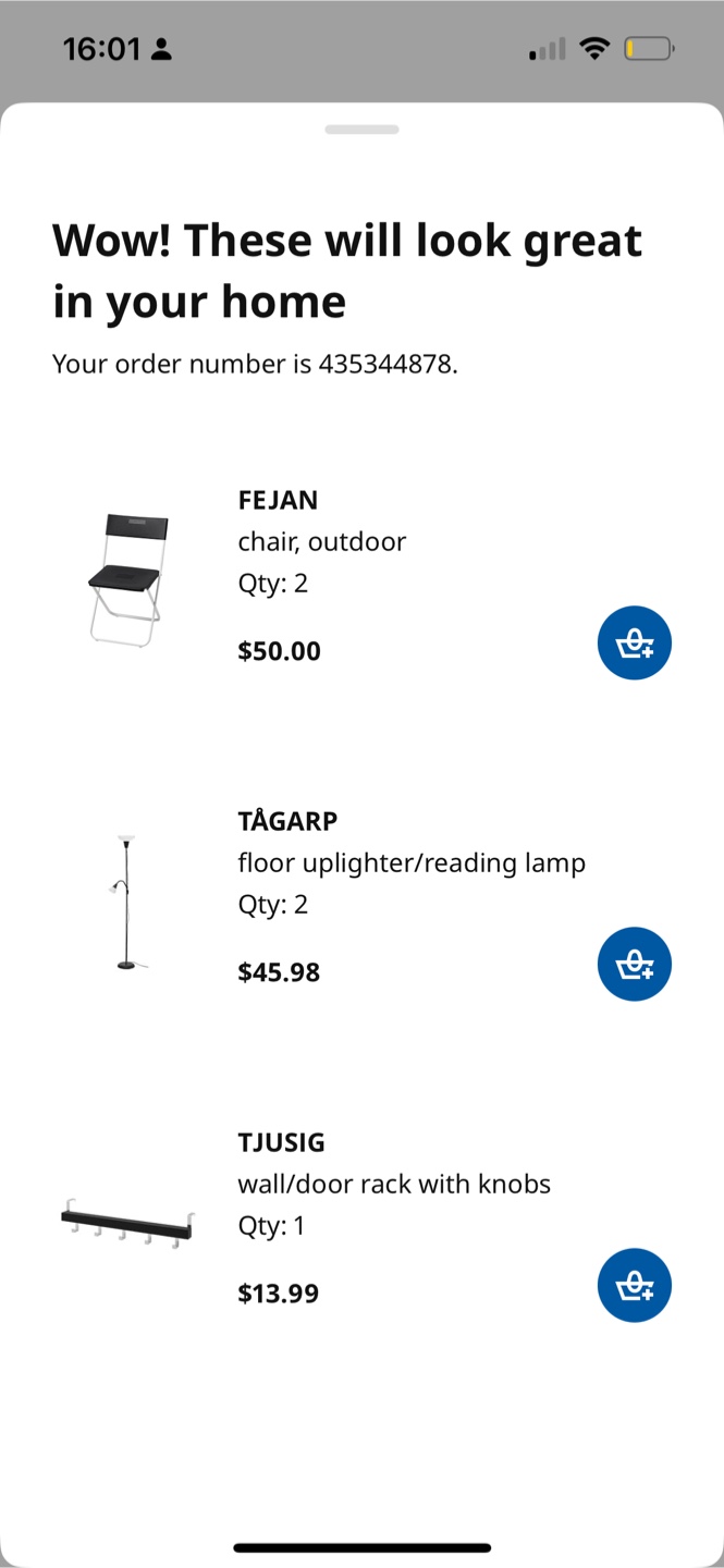 Pair of IKEA FEJAN Folding Chairs - photo 2