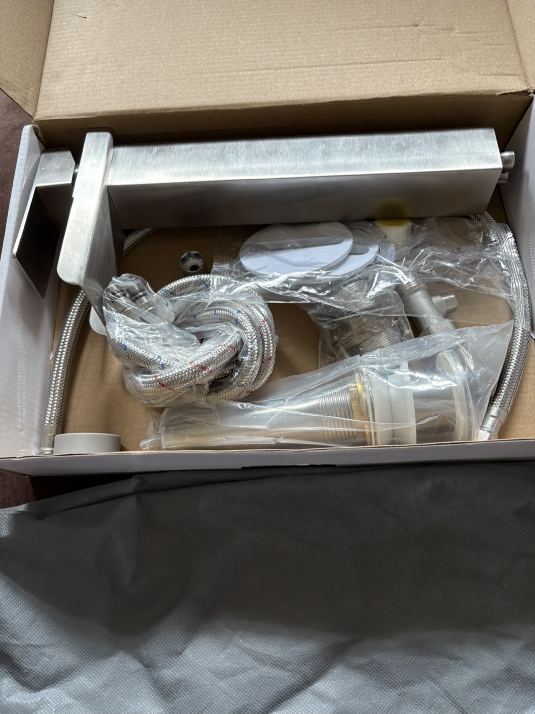 VSUNHOO Brushed Nickel Single Handle Bathroom Sink Faucet - photo 3