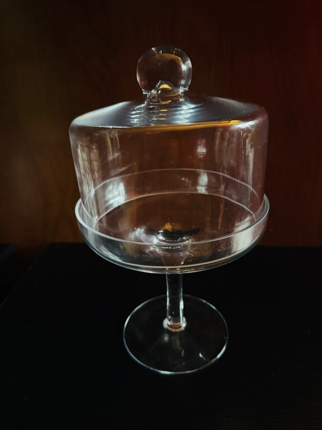 Glass Cake Stand with Dome thumbnail