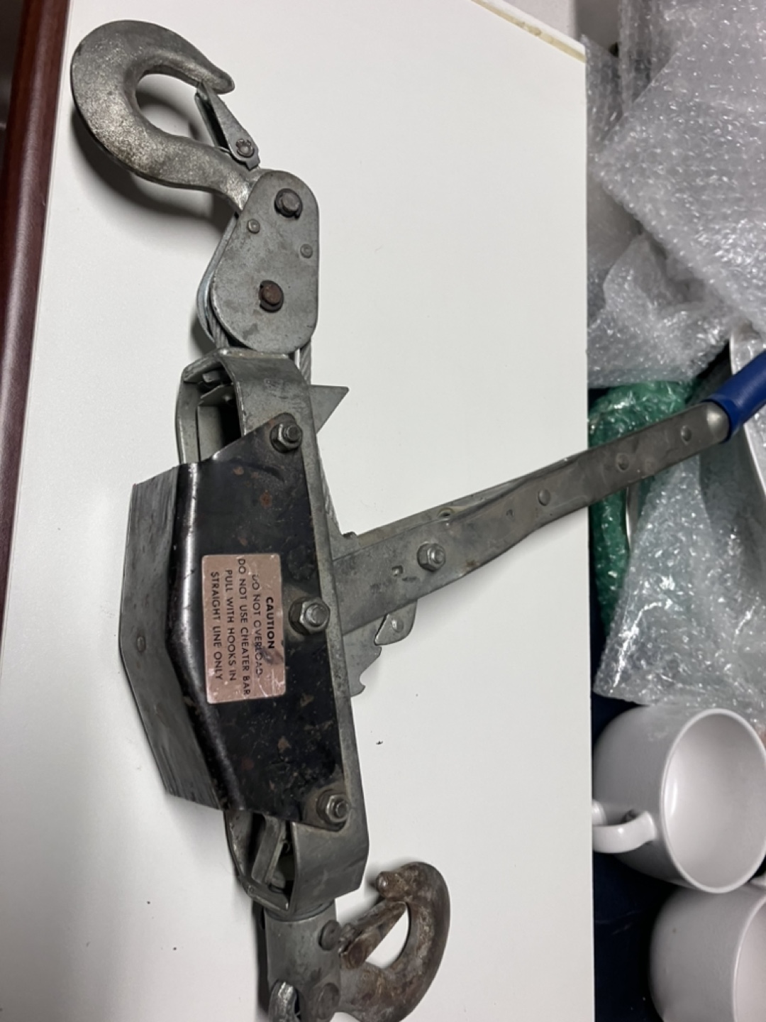 Vintage Come-Along Hand Winch