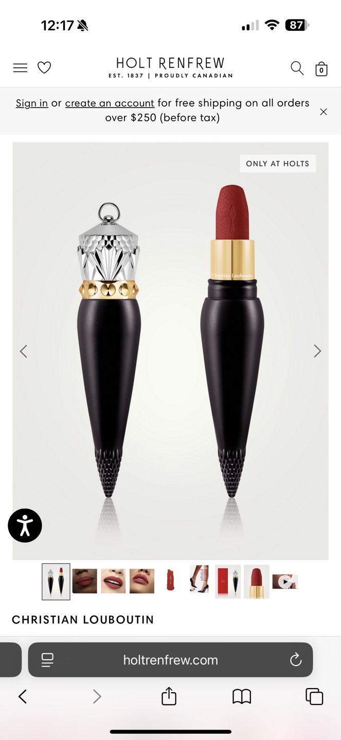 NEW Christian Louboutin Rouge Velvet Matte Lipstick