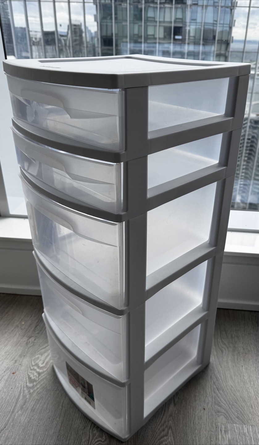Sterilite 5 Drawer White Tower, 1 unit