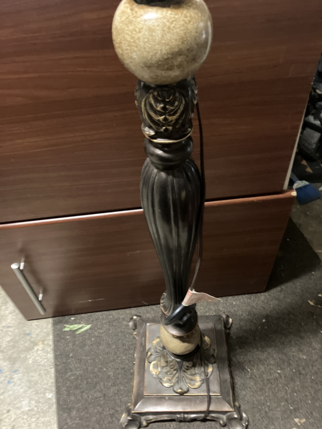 Elegant Floor Lamp with Beige Shade