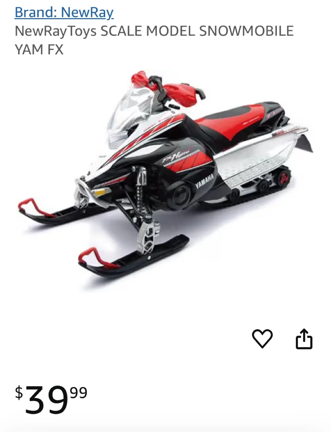 Die-Cast snowmobile thumbnail