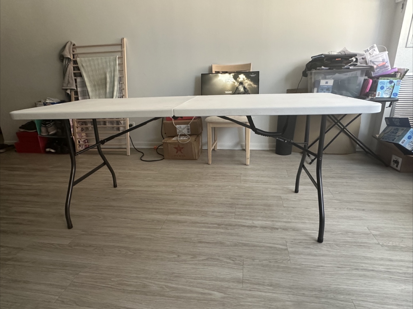 Cosco Folding Table, White, 6ft