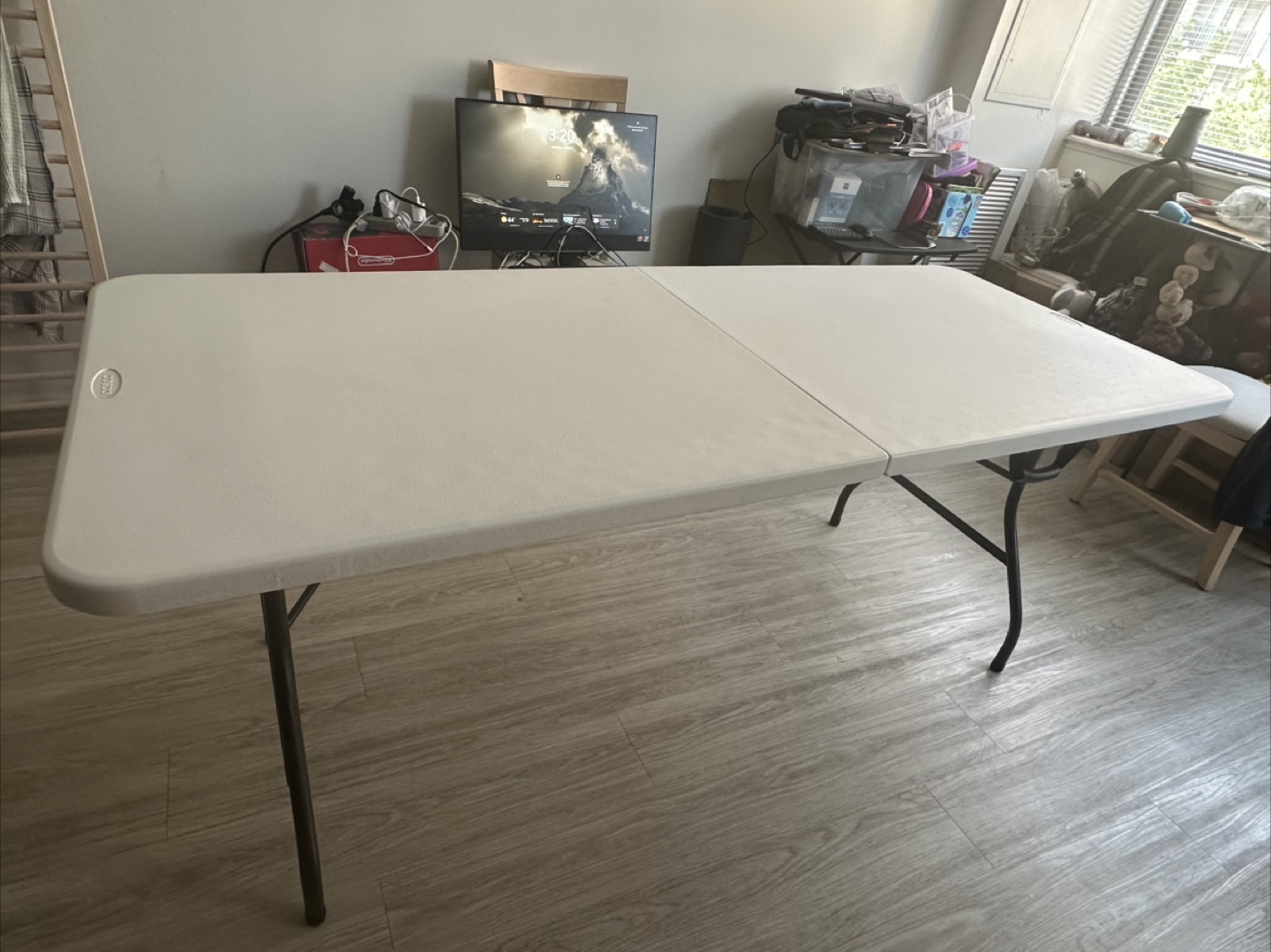 Cosco Folding Table, White, 6ft - photo 2