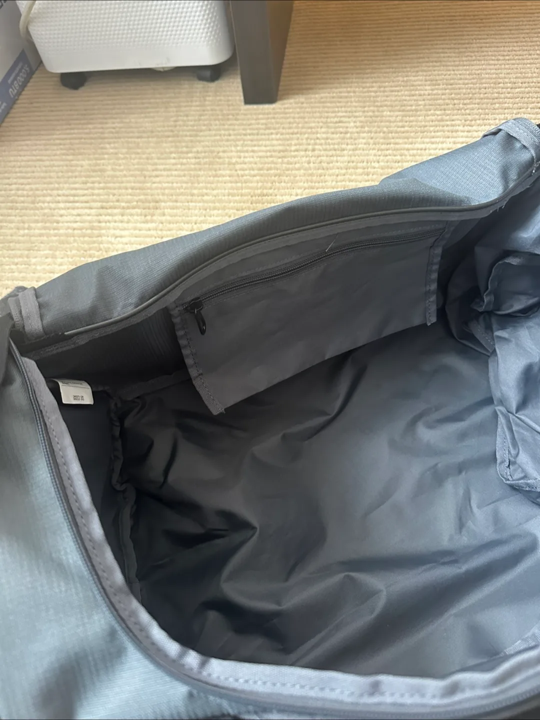 Nike Grey and Black Duffle Bag image indicator(5)