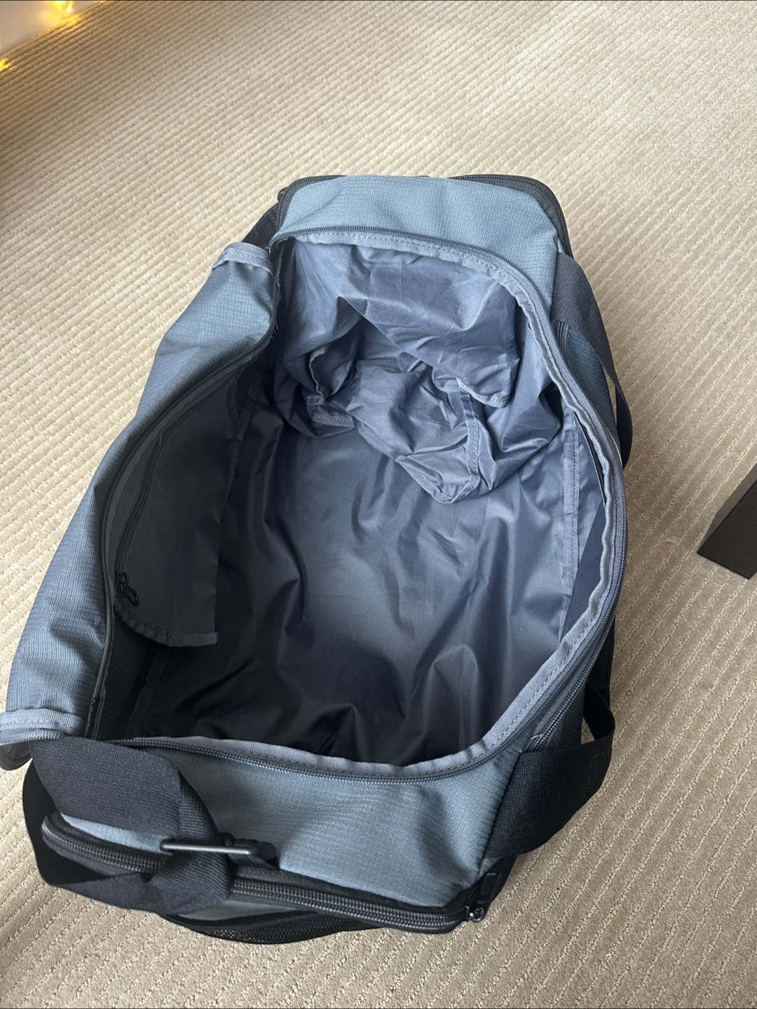 Nike Grey and Black Duffle Bag - photo 4