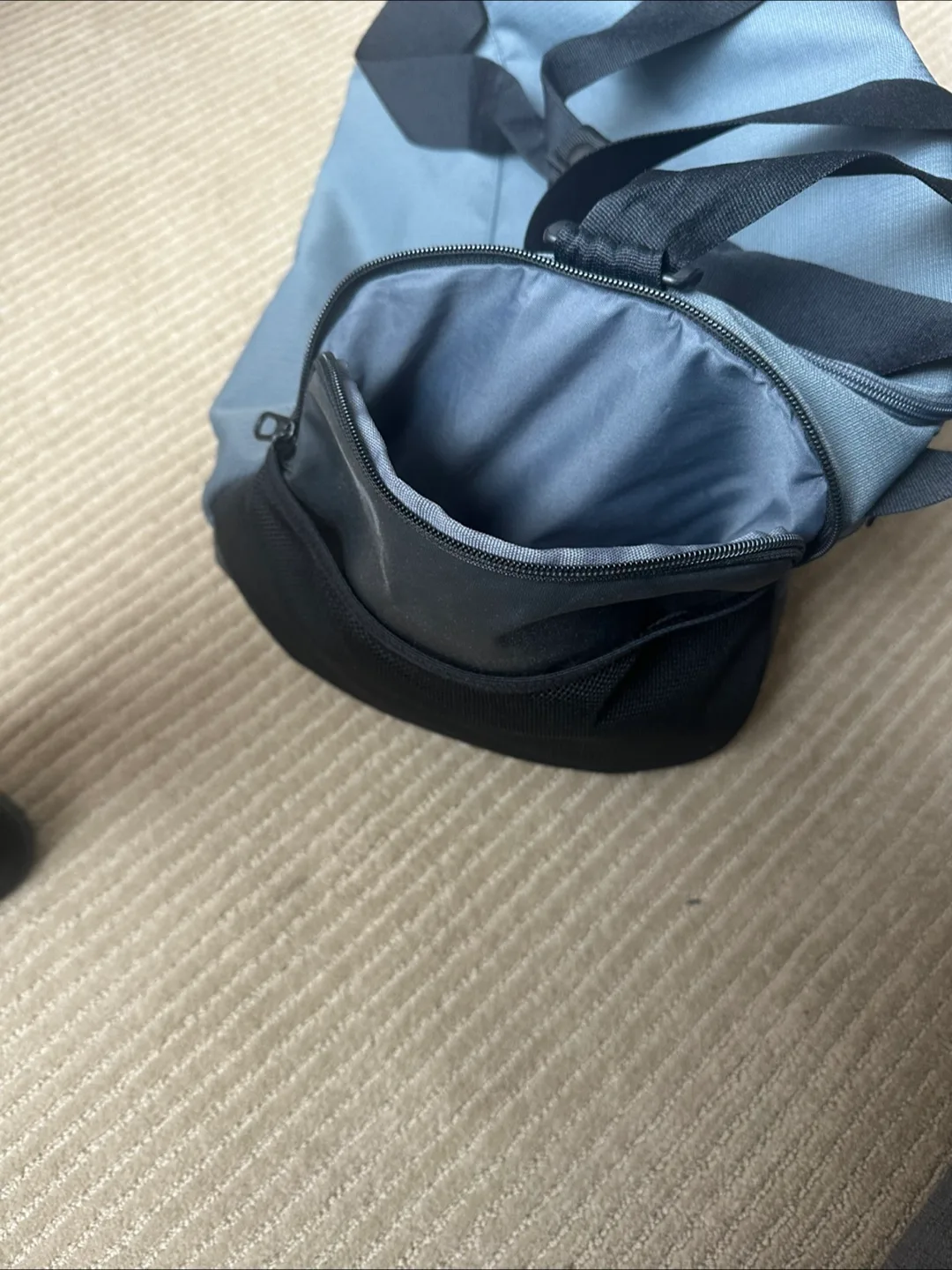 Nike Grey and Black Duffle Bag image indicator(7)