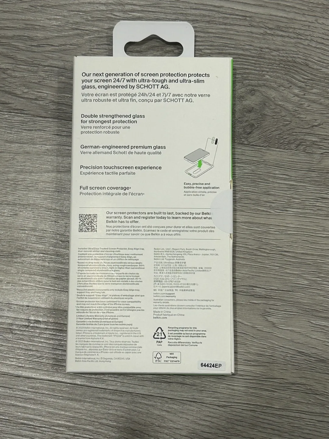 Belkin iPhone 13/13 Pro/14 Screen Protector image indicator(2)