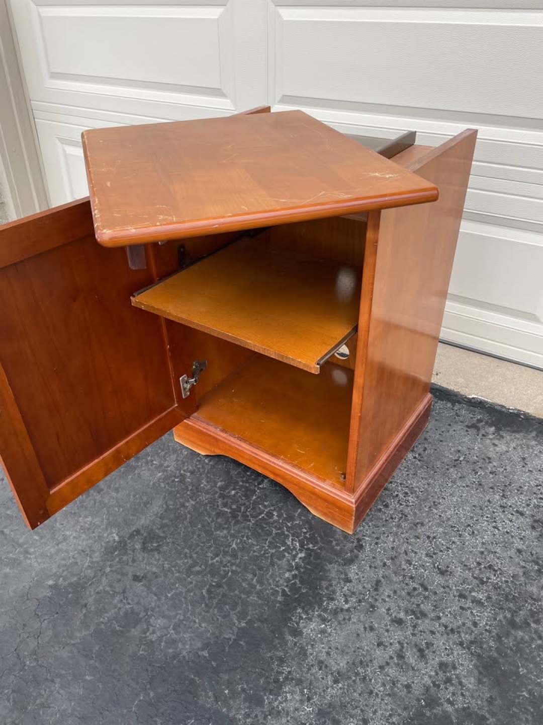 Solid cherry cabinet with Drop-Down Shelf - photo 3