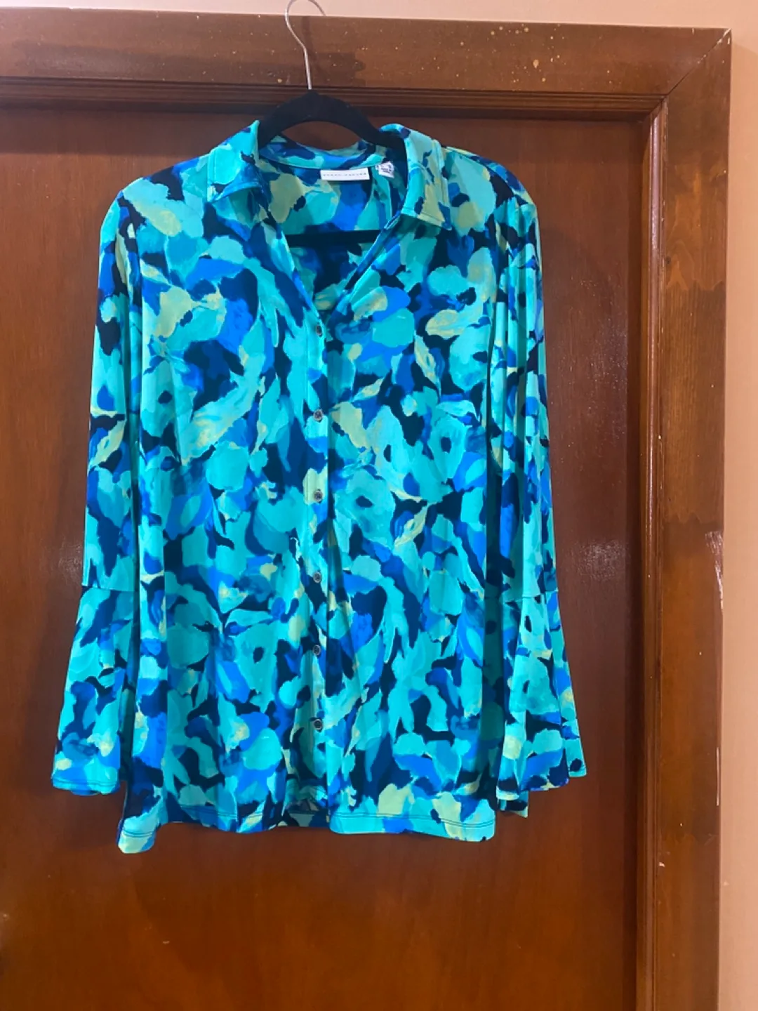 Susan Graver Women's Size S Abstract Print Blouse image indicator(2)