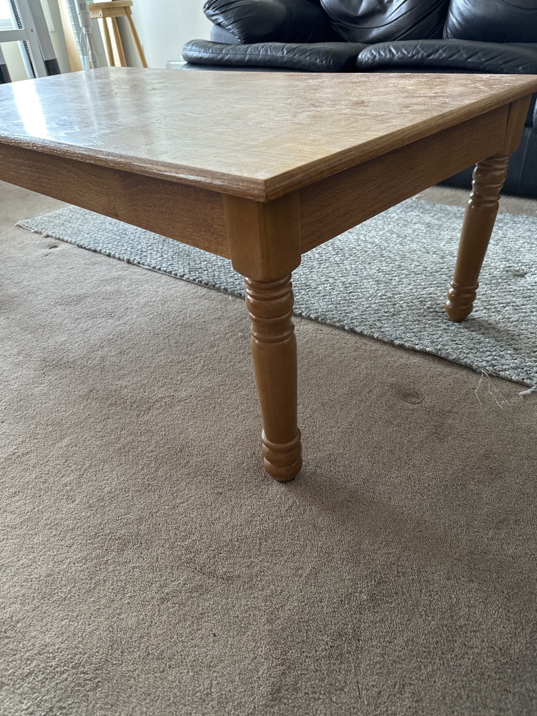 Wooden Coffee Table with Drawer - photo 4