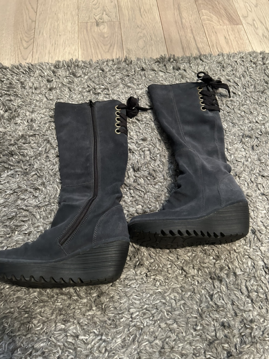 London Fly wedge boots size 6