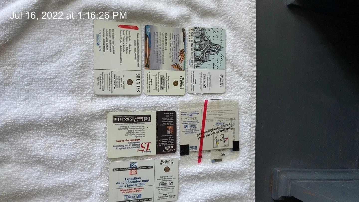 Collection of Vintage Telecom Phone Cards image indicator(4)