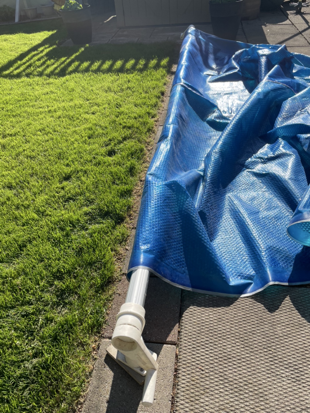 FeherGuard Above-Ground Pool Solar Cover Reel System and blanket