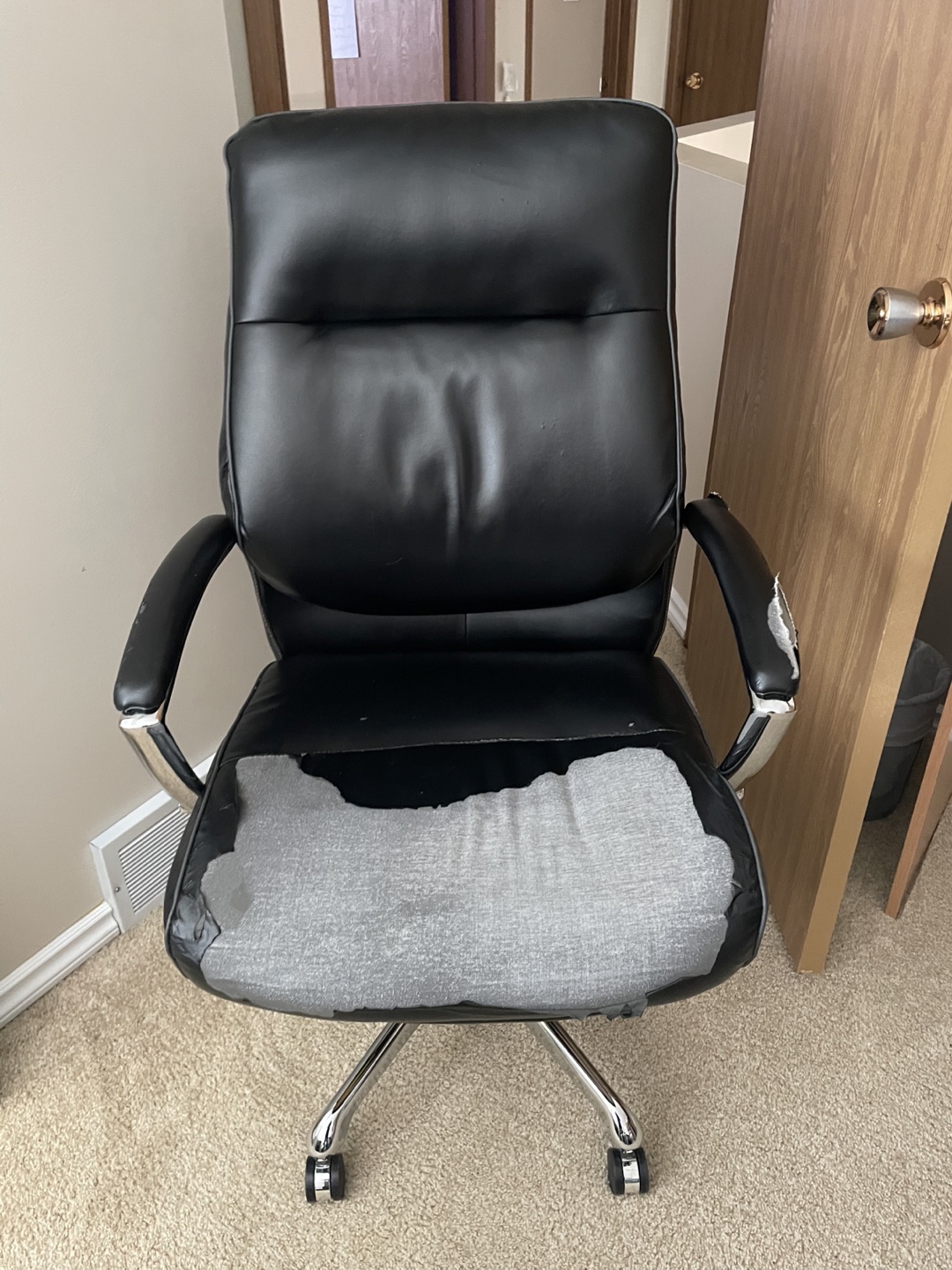Black Leather Office Chair