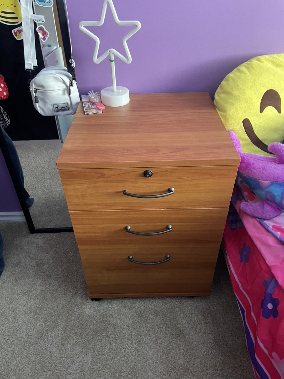 Three-Drawer Mobile Filing Cabinet