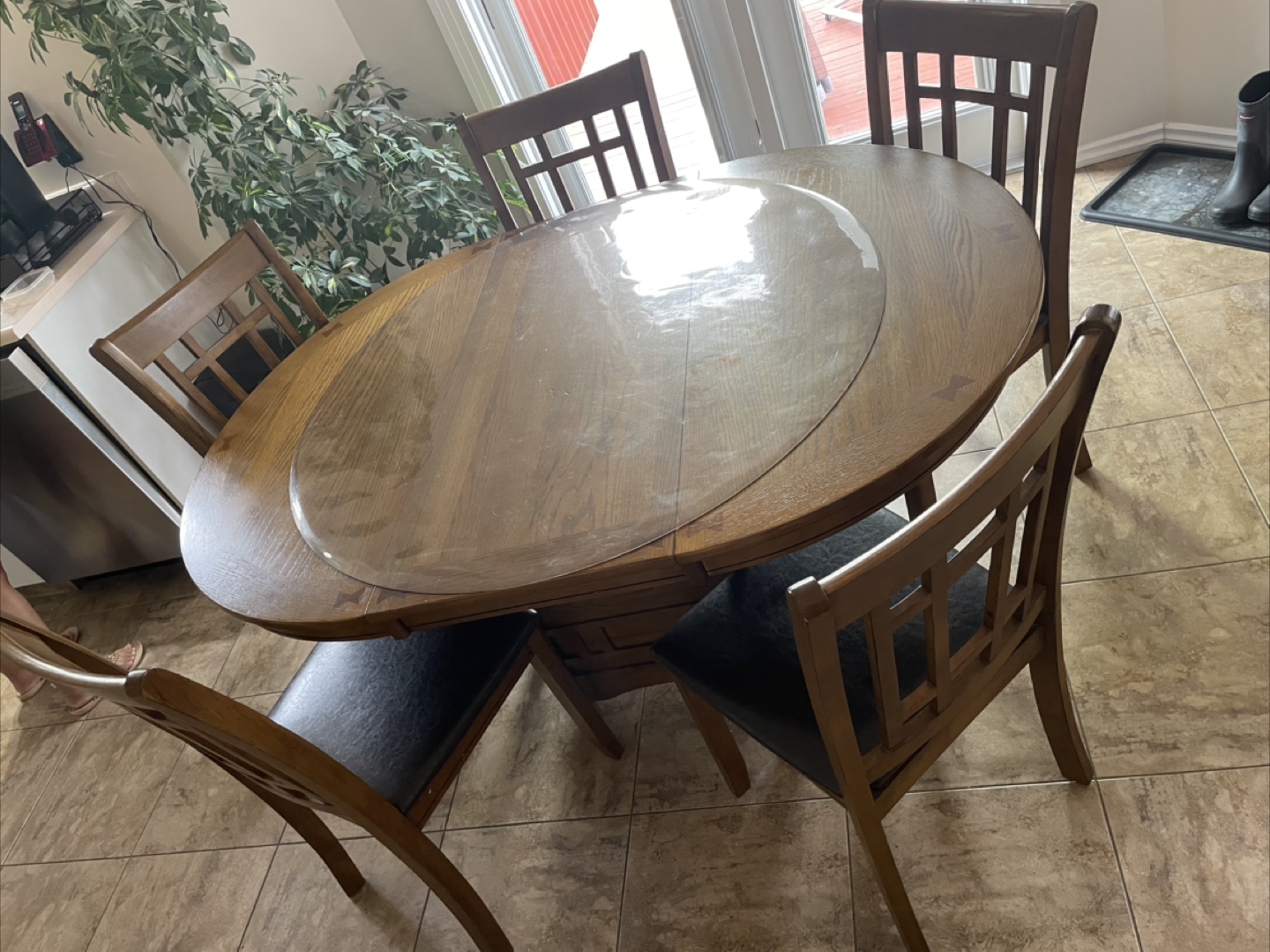 Dining Table Set with 5 Chairs