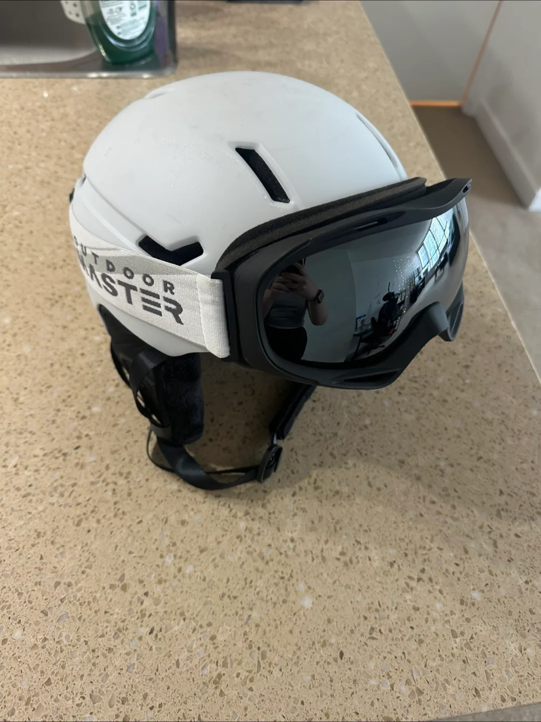 OutdoorMaster Ski Helmet and Goggle Set thumbnail