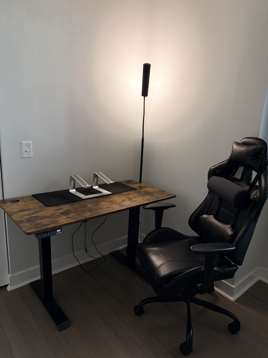 Standing Desk with Gaming Chair