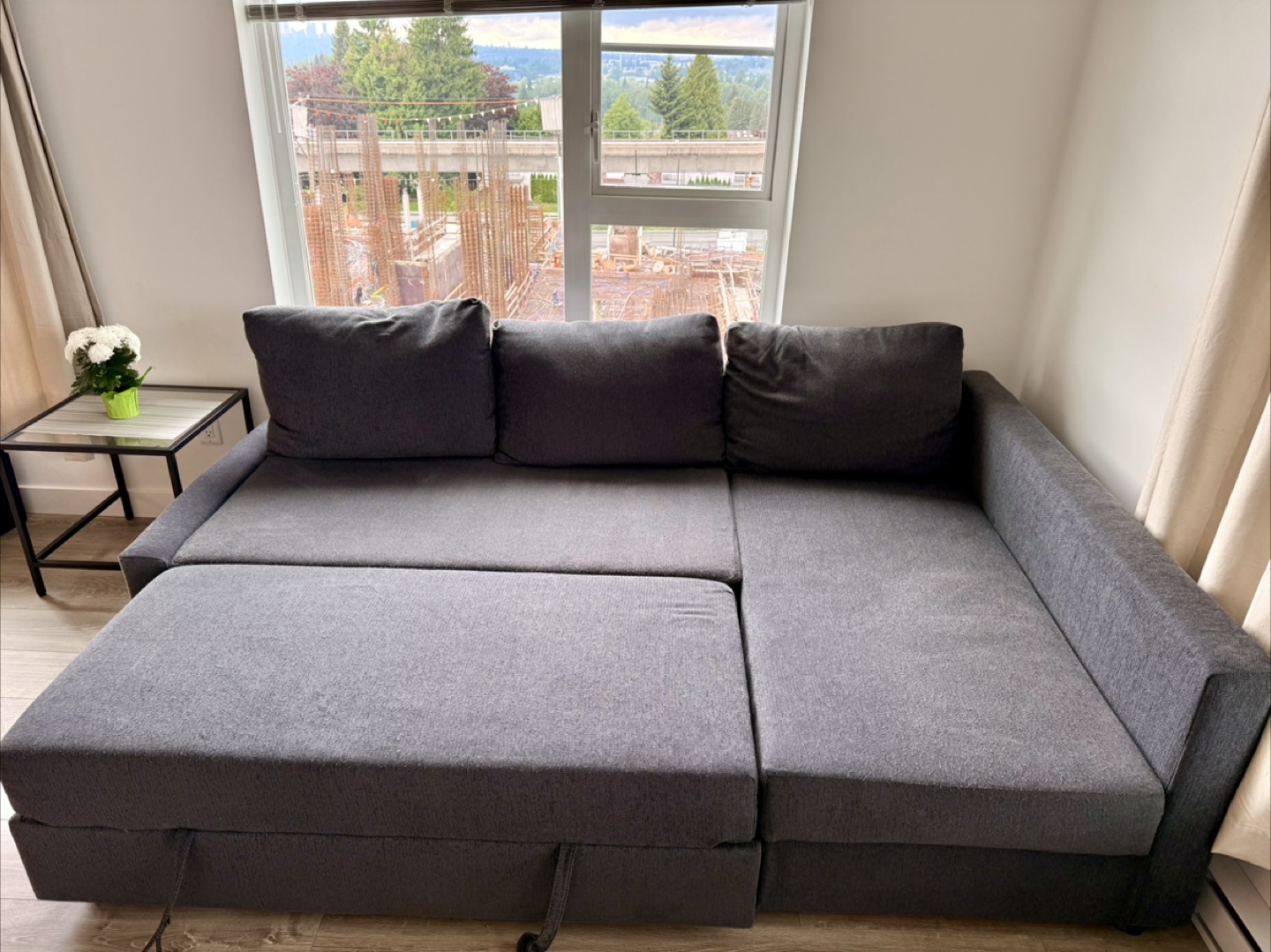 IKEA FRIHETEN Corner Sofa-Bed, Dark Grey - photo 2