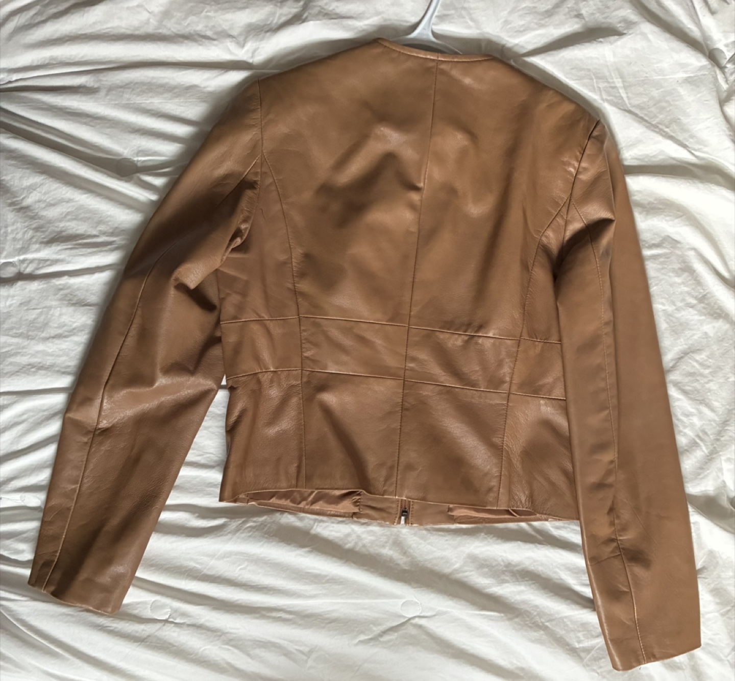 DANIER Tan Leather Jacket - photo 2