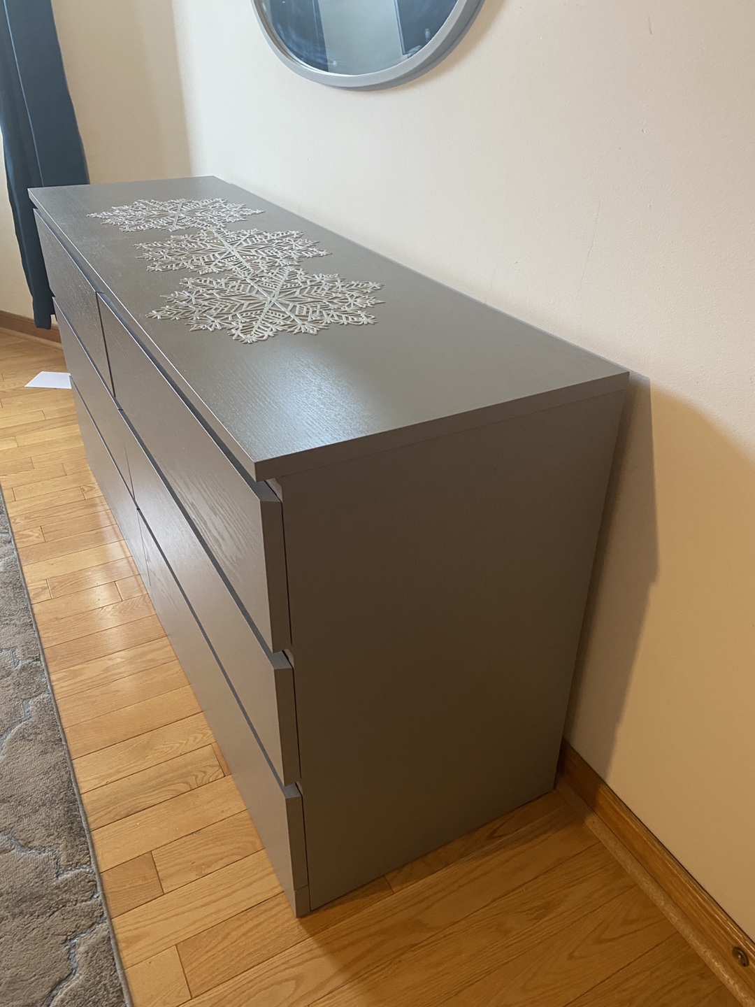 Grey Six-Drawer Dresser - photo 5