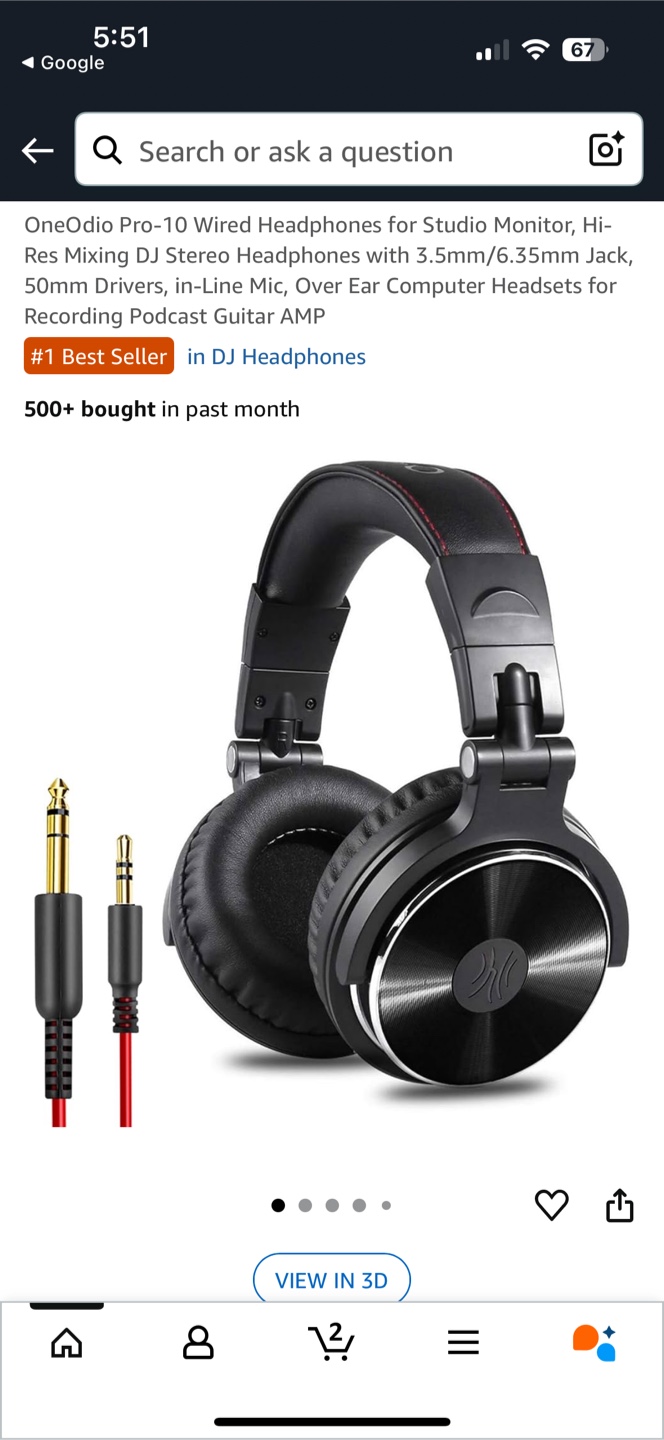 OneOdio Studio Pro 10 DJ Headphones - photo 2