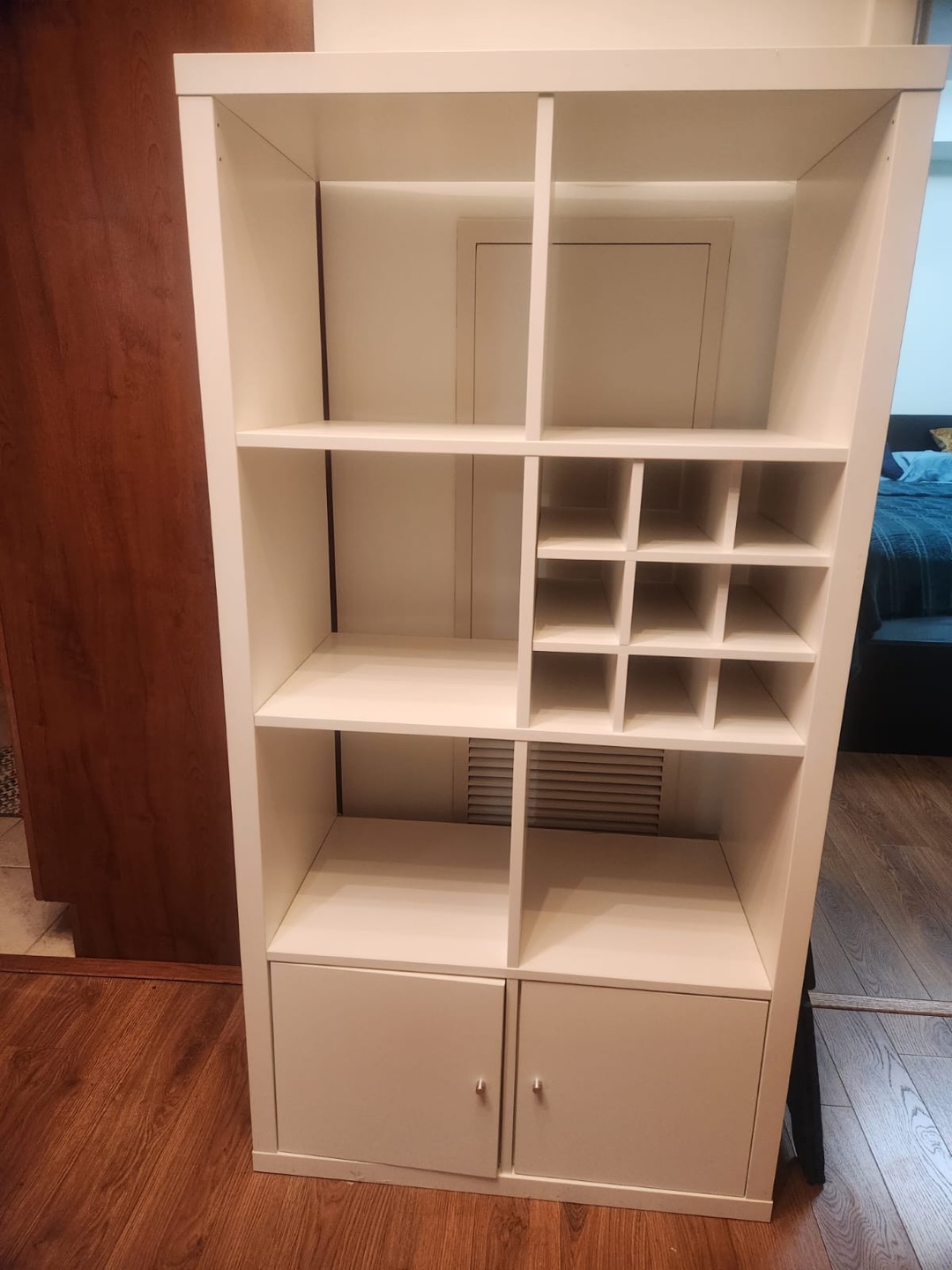 IKEA Kallax Shelving Unit with Wine Rack