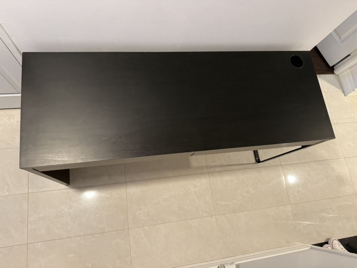 Black Desk with Two Drawers