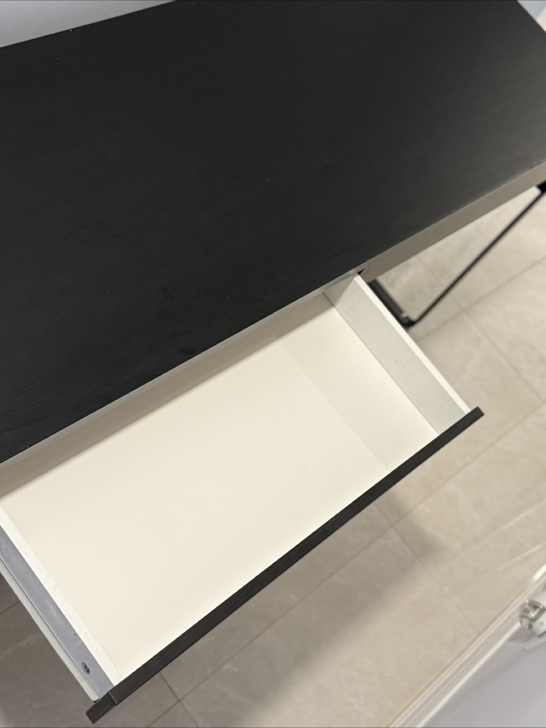 Black Desk with Two Drawers - photo 2
